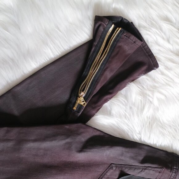 Hudson High Rise Red Skinny Jeans Size 27 - Picture 6 of 9